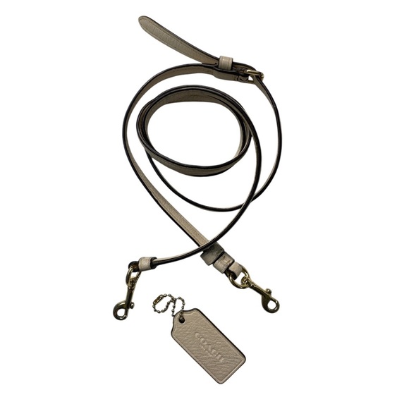 Coach Handbags - Coach replacement strap and tag off white